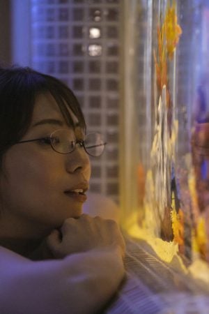 Female teacher closing the door (2021)